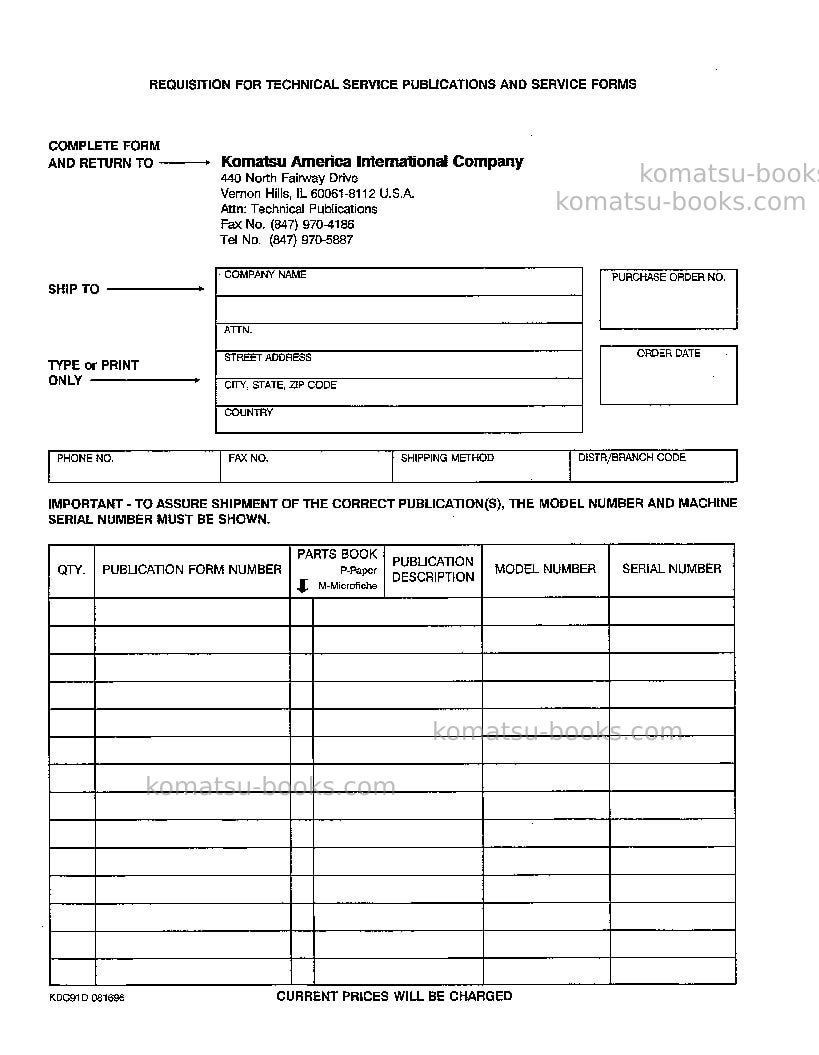 Komatsu pc300hd-6usa-lc Operation manual cover Page 3 Komatsu pc300hd-6usa-lc Operation manual cover Page 3