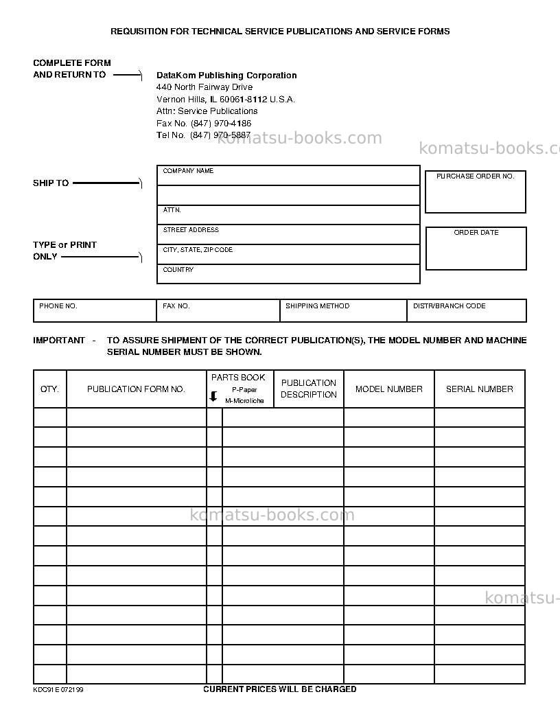 Komatsu 150fa Operation manual cover Page 3 Komatsu 150fa Operation manual cover Page 3