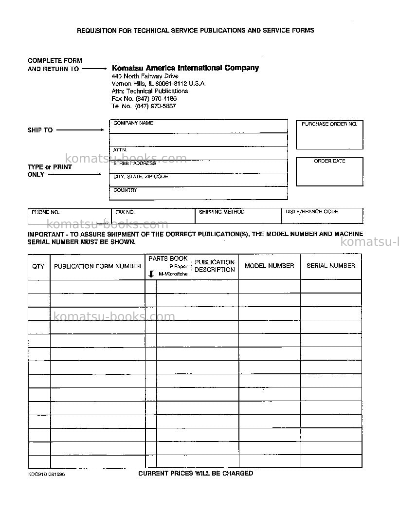 Komatsu wa380-3usa-l Operation manual cover Page 3 Komatsu wa380-3usa-l Operation manual cover Page 3
