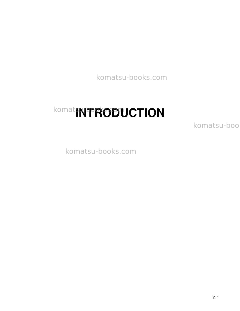 Komatsu wa250-3usa-l Operation manual cover Page 3 Komatsu wa250-3usa-l Operation manual cover Page 3