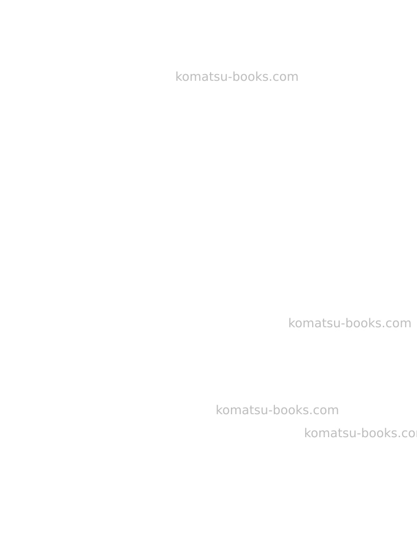 Komatsu pc240nlc-6gbr-k Operation manual cover Page 3 Komatsu pc240nlc-6gbr-k Operation manual cover Page 3