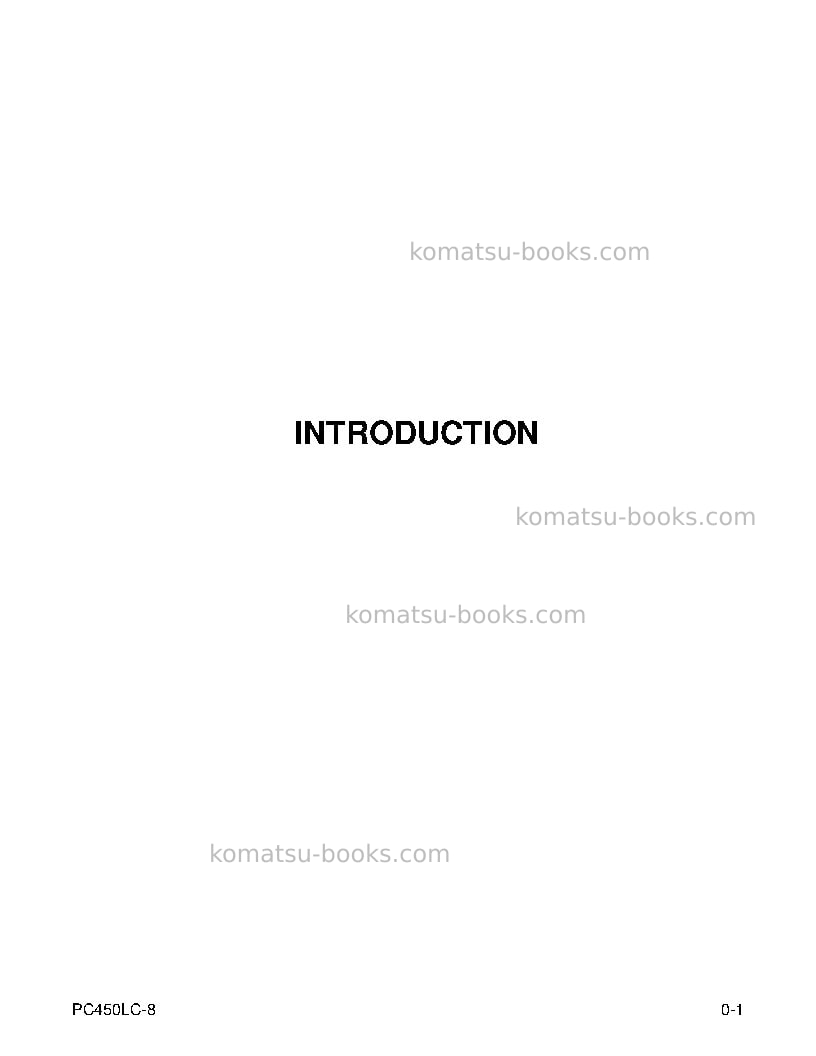 Komatsu pc450lc-8usa Operation manual cover Page 3 Komatsu pc450lc-8usa Operation manual cover Page 3