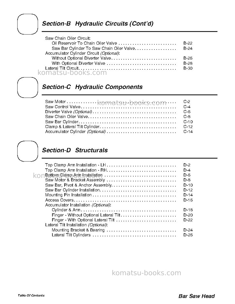 Komatsu 233-1usa Operation manual cover Page 3