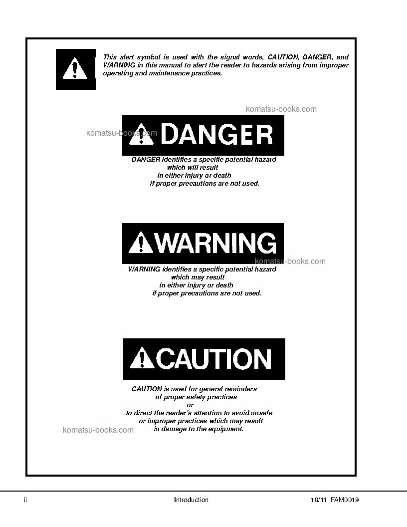 Komatsu 830e-1usa-ac 现场装配手册 封面 页 3