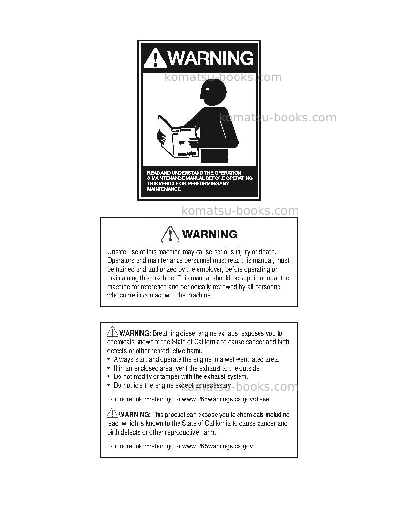 Komatsu 860e-1usa-kt - high voltage trolley for exxaro Field assembly manual cover Page 3 Komatsu 860e-1usa-kt - high voltage trolley for exxaro Field assembly manual cover Page 3