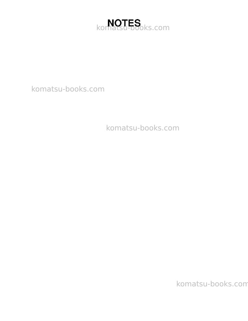 Komatsu 730eusa Repair & maintenance cover Page 3