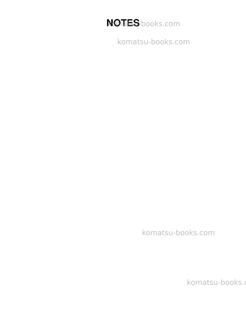 Komatsu 730eusa Repair & maintenance cover Page 3