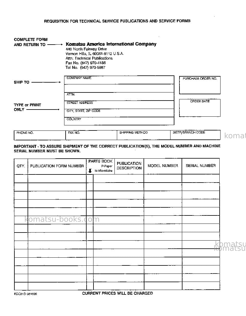 Komatsu wa420-1jpn-lc Repair & maintenance cover Page 3