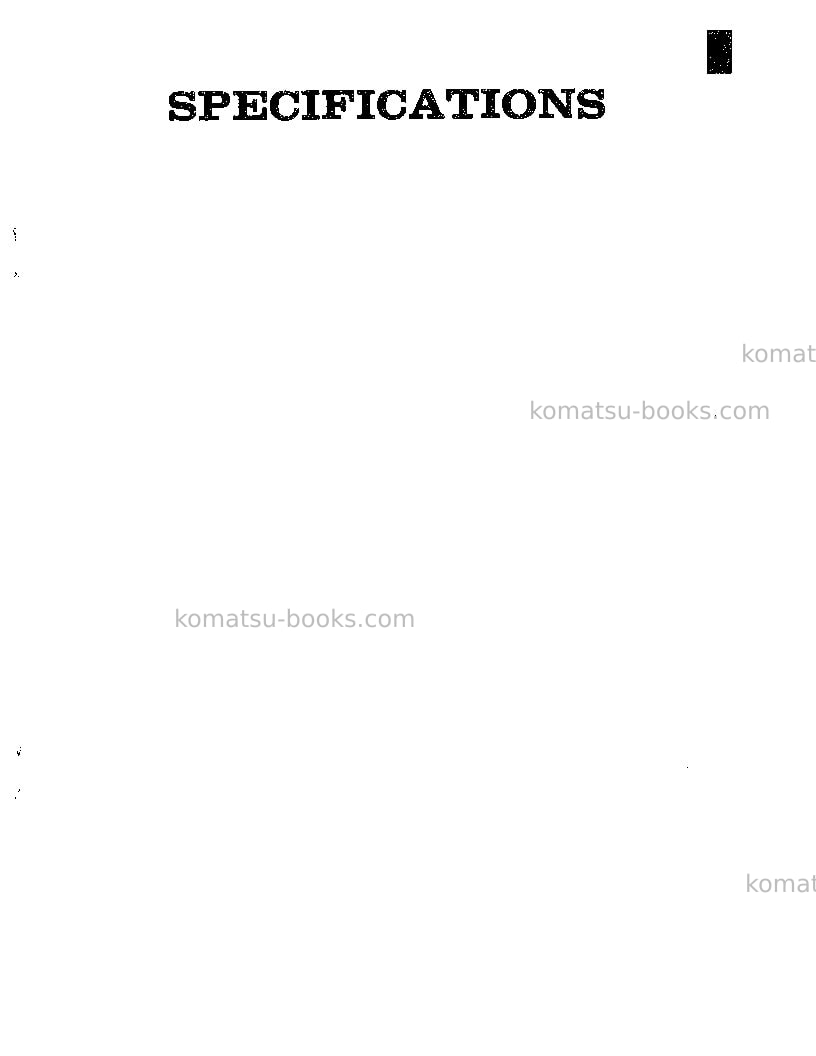 Komatsu d75s-2jpn Repair & maintenance cover Page 3