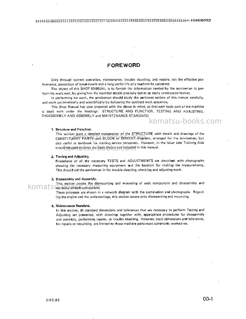 Komatsu d85a-12jpn Repair & maintenance cover Page 3 Komatsu d85a-12jpn Repair & maintenance cover Page 3