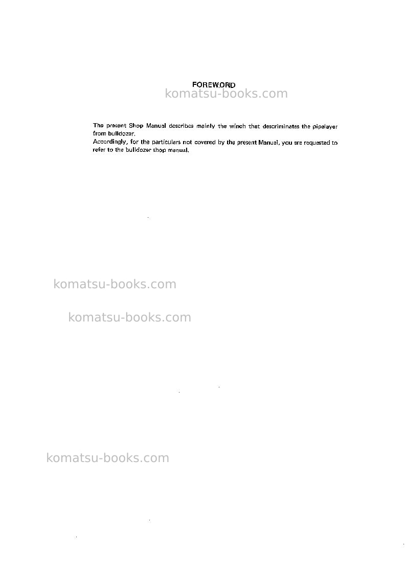 Komatsu d85c-12jpn Repair & maintenance cover Page 3 Komatsu d85c-12jpn Repair & maintenance cover Page 3