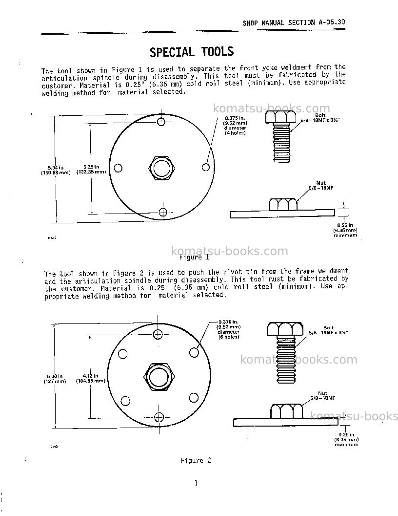 Komatsu dd742 Repair & maintenance cover Page 3 Komatsu dd742 Repair & maintenance cover Page 3