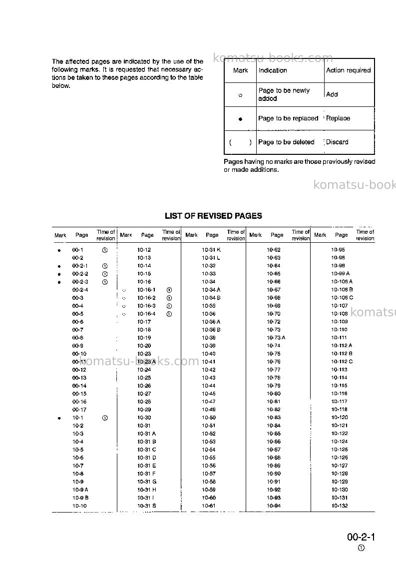 Komatsu pw170es-6gbr-k Repair & maintenance cover Page 3 Komatsu pw170es-6gbr-k Repair & maintenance cover Page 3
