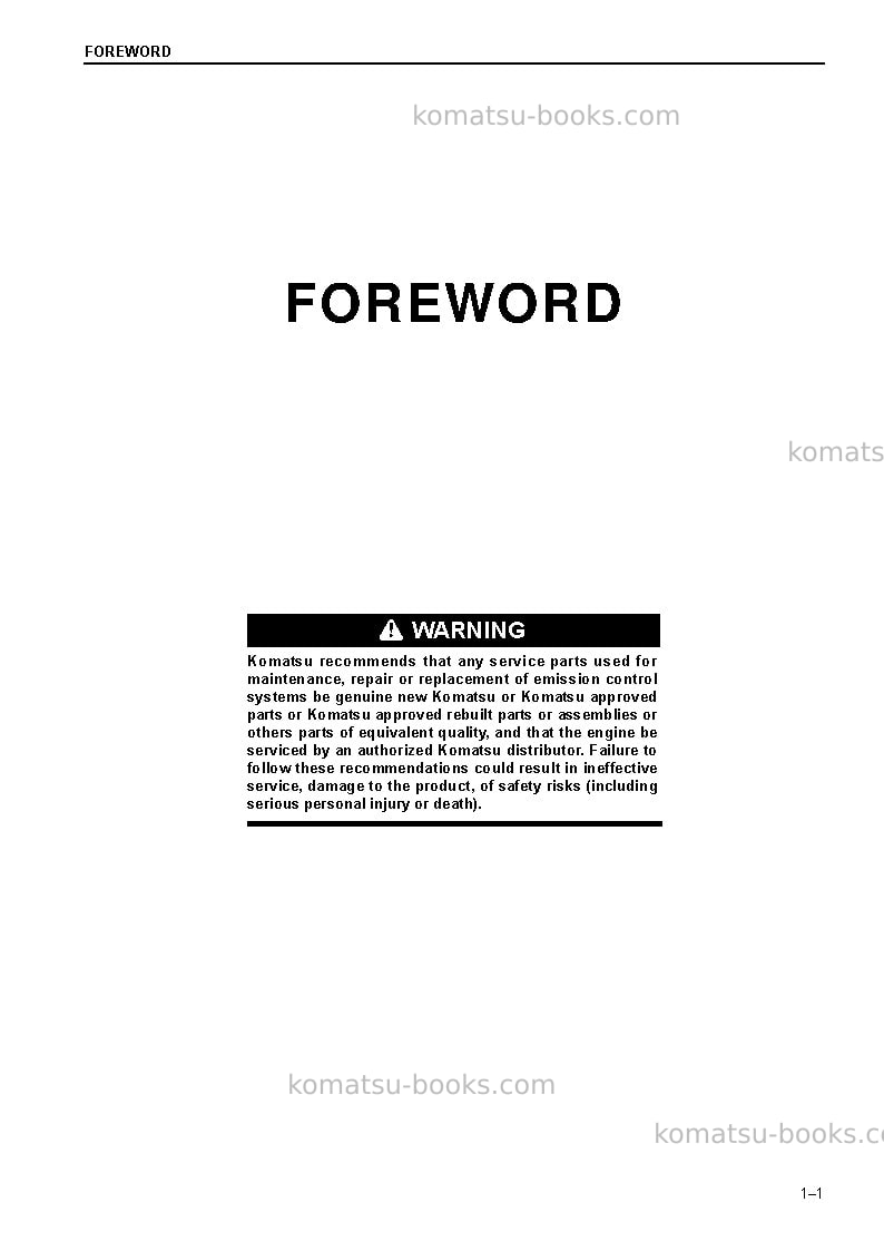 Komatsu hm300-3jpn Operation manual cover Page 3 Komatsu hm300-3jpn Operation manual cover Page 3