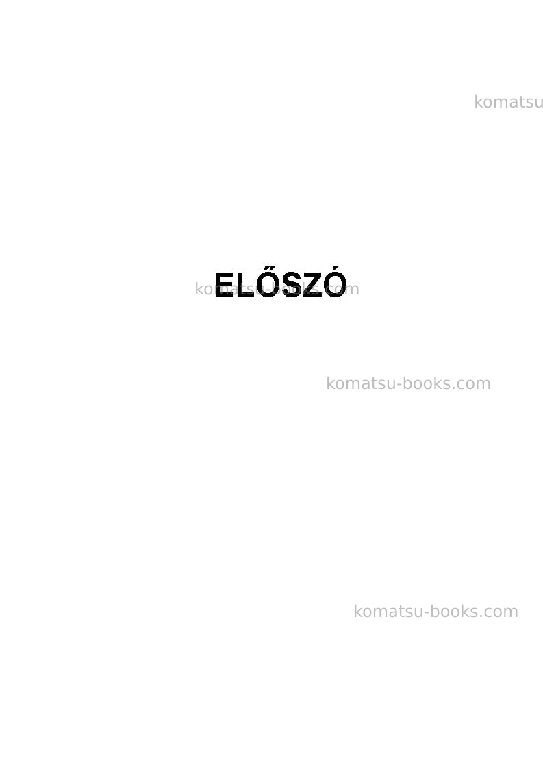 Komatsu wa600-6jpn Operation manual cover Page 3