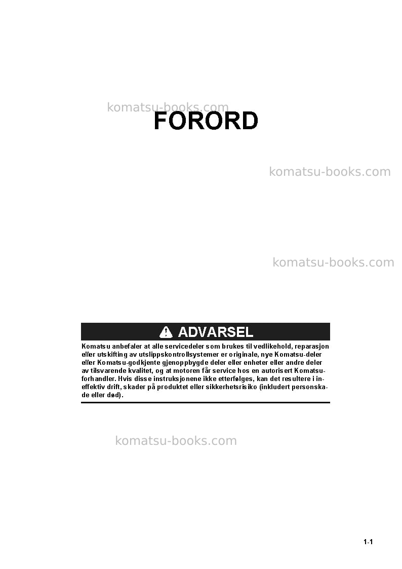 Komatsu hm400-5jpn Operation manual cover Page 3 Komatsu hm400-5jpn Operation manual cover Page 3
