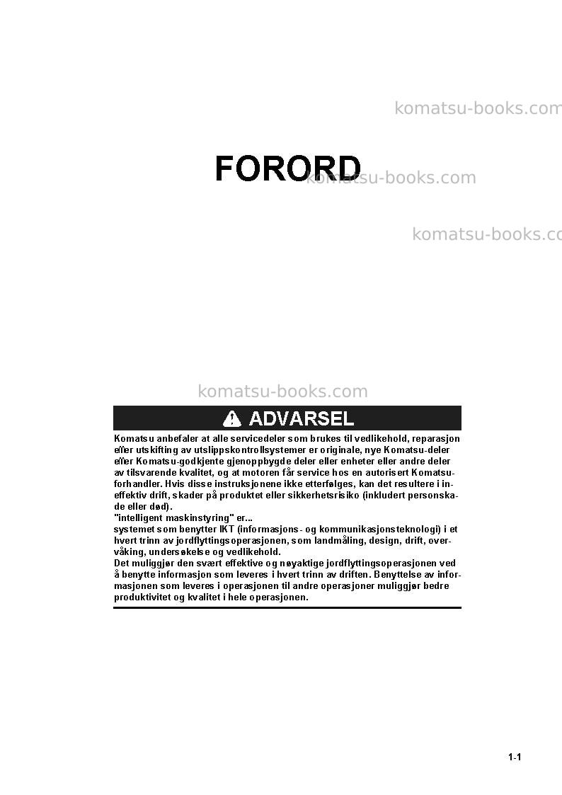 Komatsu d65pxi-18jpn Operation manual cover Page 3 Komatsu d65pxi-18jpn Operation manual cover Page 3