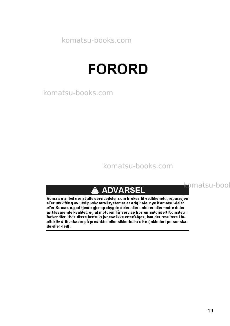 Komatsu pc78us-10jpn Operation manual cover Page 3 Komatsu pc78us-10jpn Operation manual cover Page 3