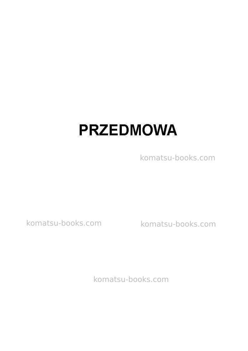 Komatsu pc2000-8jpn Instrukcja obsługi okładka Strona 3