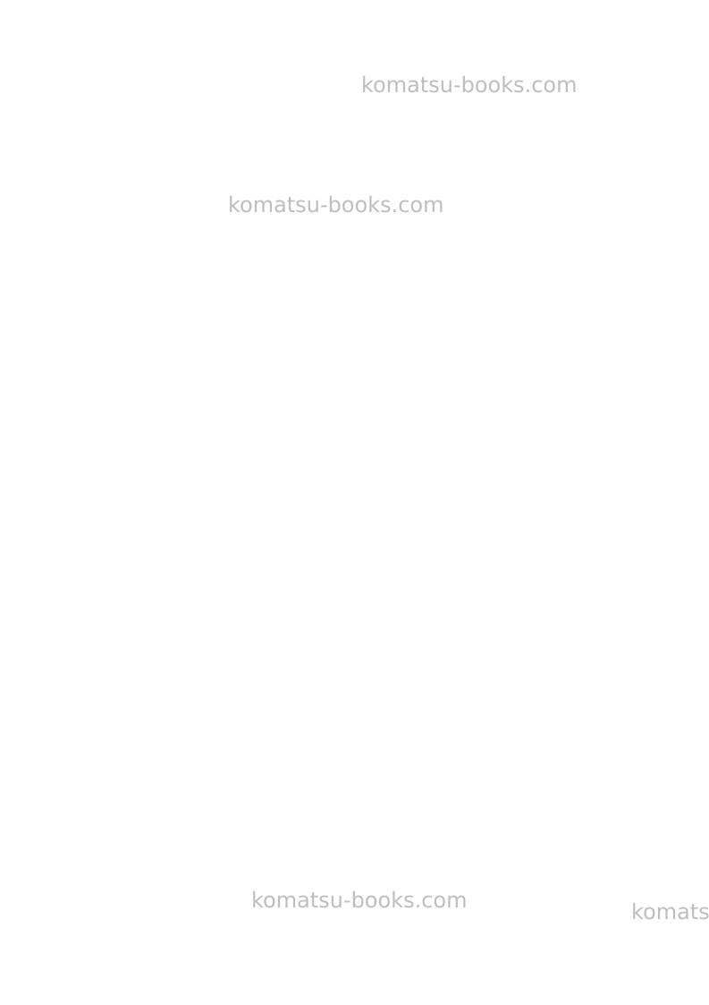 Komatsu pc750lc-7jpn Field assembly manual cover Page 3 Komatsu pc750lc-7jpn Field assembly manual cover Page 3