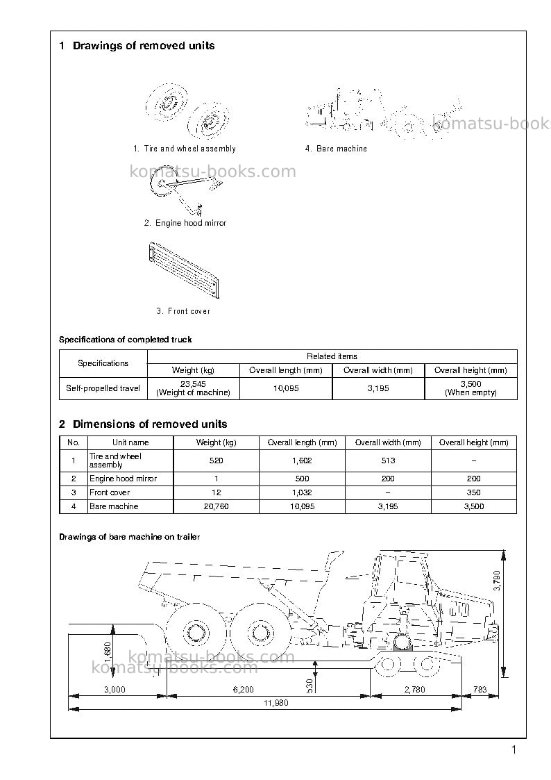 Komatsu hm300-1jpn Field assembly manual cover Page 3 Komatsu hm300-1jpn Field assembly manual cover Page 3
