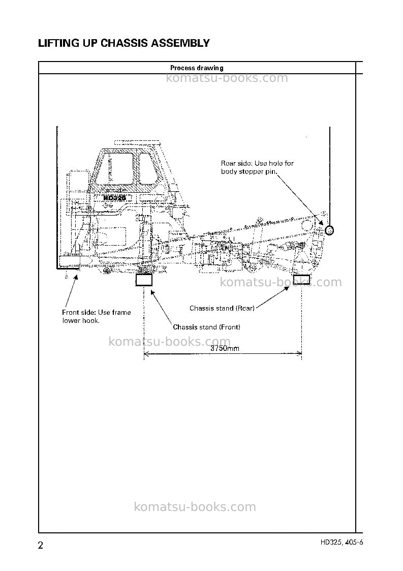 Komatsu hd325-6jpn Field assembly manual cover Page 3 Komatsu hd325-6jpn Field assembly manual cover Page 3