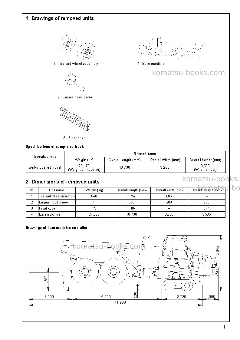 Komatsu hm350-1jpn Field assembly manual cover Page 3 Komatsu hm350-1jpn Field assembly manual cover Page 3