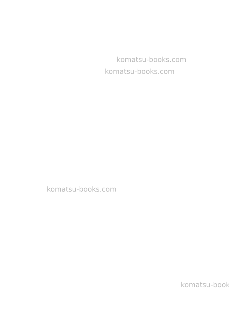 Komatsu wa700-3jpn Field assembly manual cover Page 3 Komatsu wa700-3jpn Field assembly manual cover Page 3
