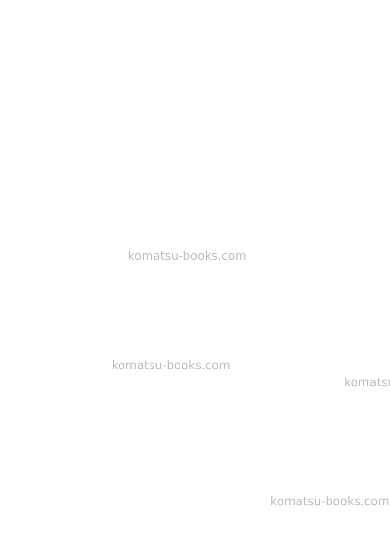 Komatsu hm350-2jpn Field assembly manual cover Page 3 Komatsu hm350-2jpn Field assembly manual cover Page 3