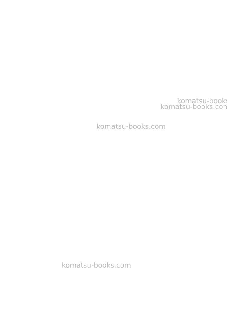 Komatsu d275ax-5jpn-e0 Field assembly manual cover Page 3 Komatsu d275ax-5jpn-e0 Field assembly manual cover Page 3