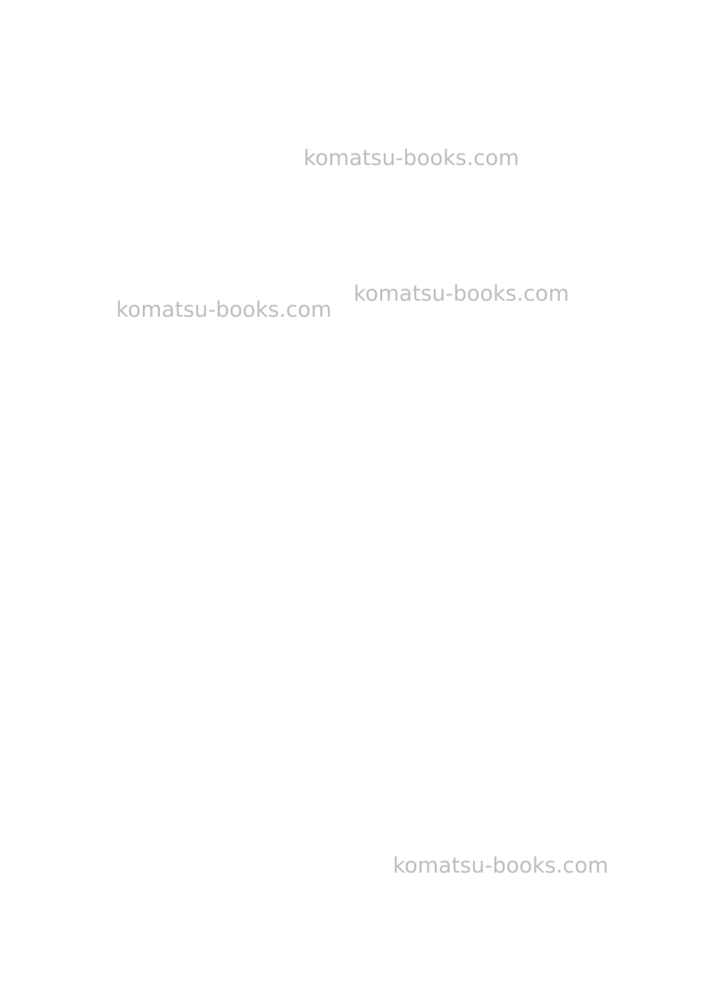 Komatsu d275a-5jpn-r Field assembly manual cover Page 3 Komatsu d275a-5jpn-r Field assembly manual cover Page 3