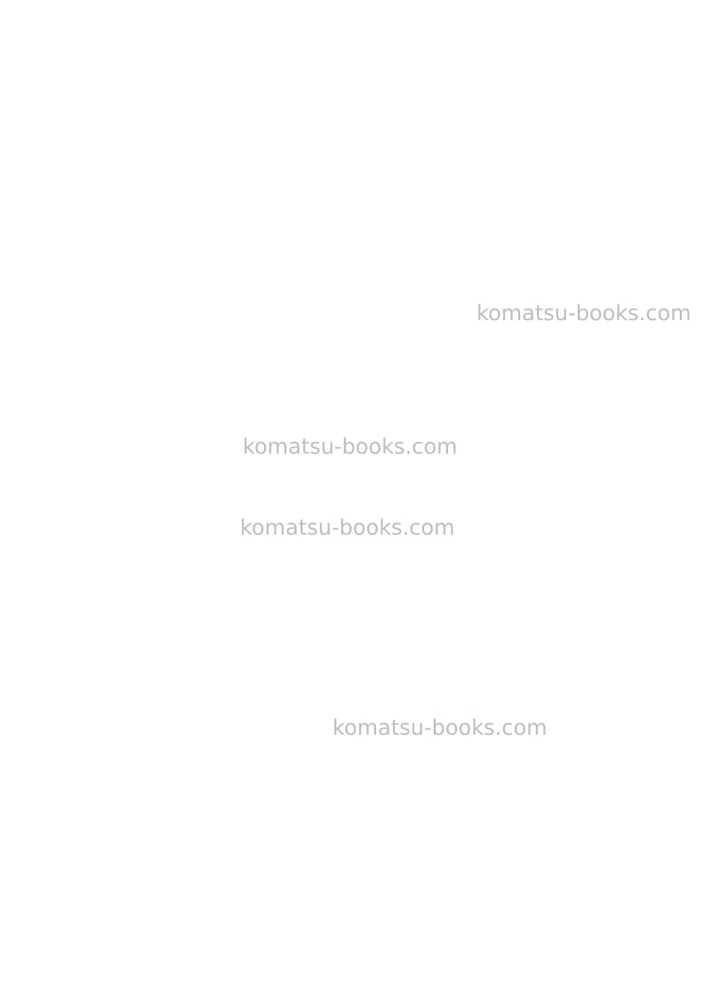 Komatsu wa600-6jpn-r Field assembly manual cover Page 3 Komatsu wa600-6jpn-r Field assembly manual cover Page 3