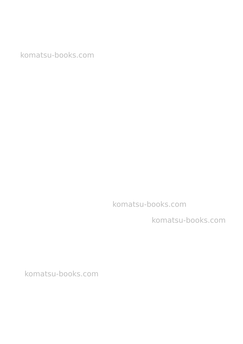Komatsu d375a-5jpn-w/o egr Field assembly manual cover Page 3