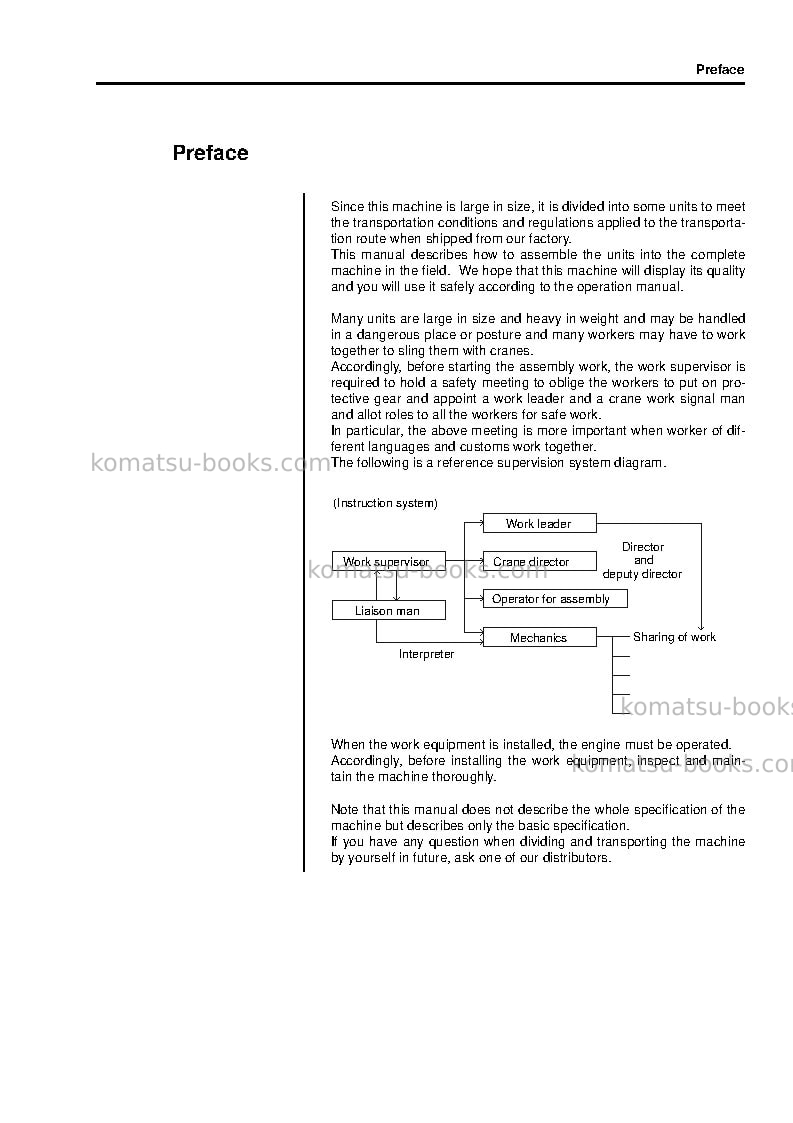 Komatsu d155a-6jpn Field assembly manual cover Page 3