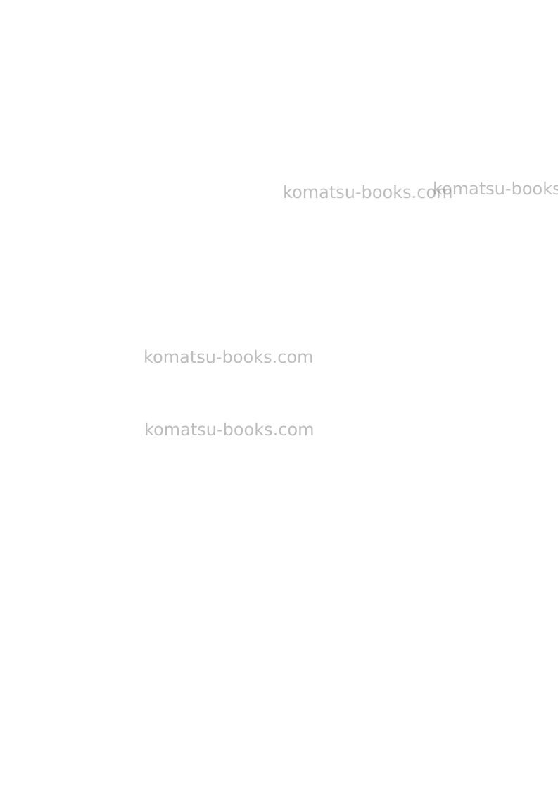 Komatsu hm400-2jpn-w/o egr Field assembly manual cover Page 3 Komatsu hm400-2jpn-w/o egr Field assembly manual cover Page 3