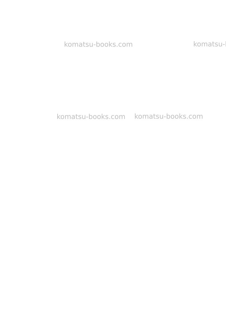 Komatsu d85ms-15jpn Field assembly manual cover Page 3 Komatsu d85ms-15jpn Field assembly manual cover Page 3