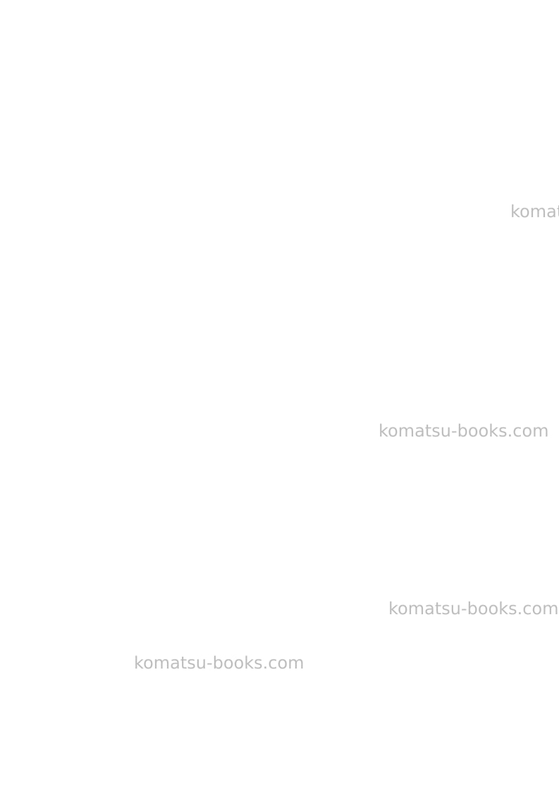 Komatsu hm300-2jpn-r Field assembly manual cover Page 3 Komatsu hm300-2jpn-r Field assembly manual cover Page 3
