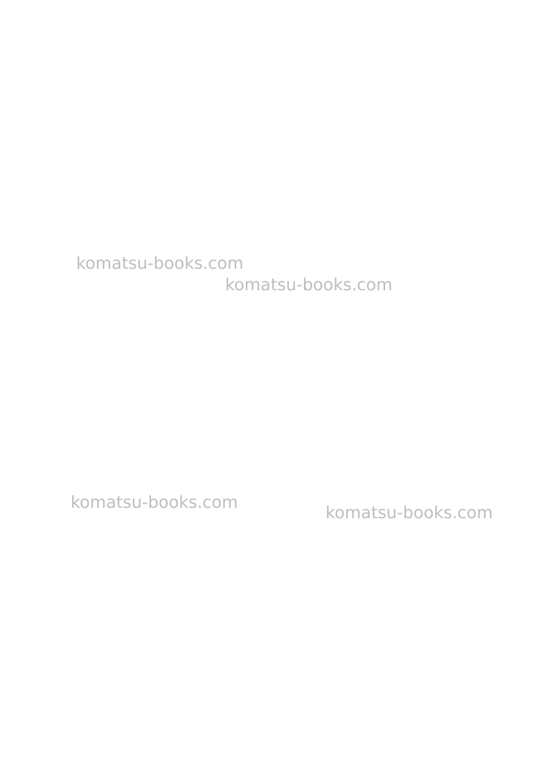 Komatsu pc360lc-10jpn Field assembly manual cover Page 3 Komatsu pc360lc-10jpn Field assembly manual cover Page 3