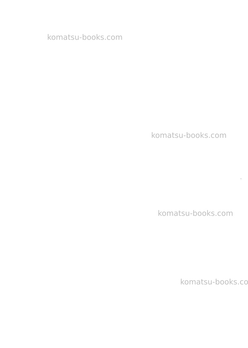 Komatsu hm400-3jpn Field assembly manual cover Page 3 Komatsu hm400-3jpn Field assembly manual cover Page 3