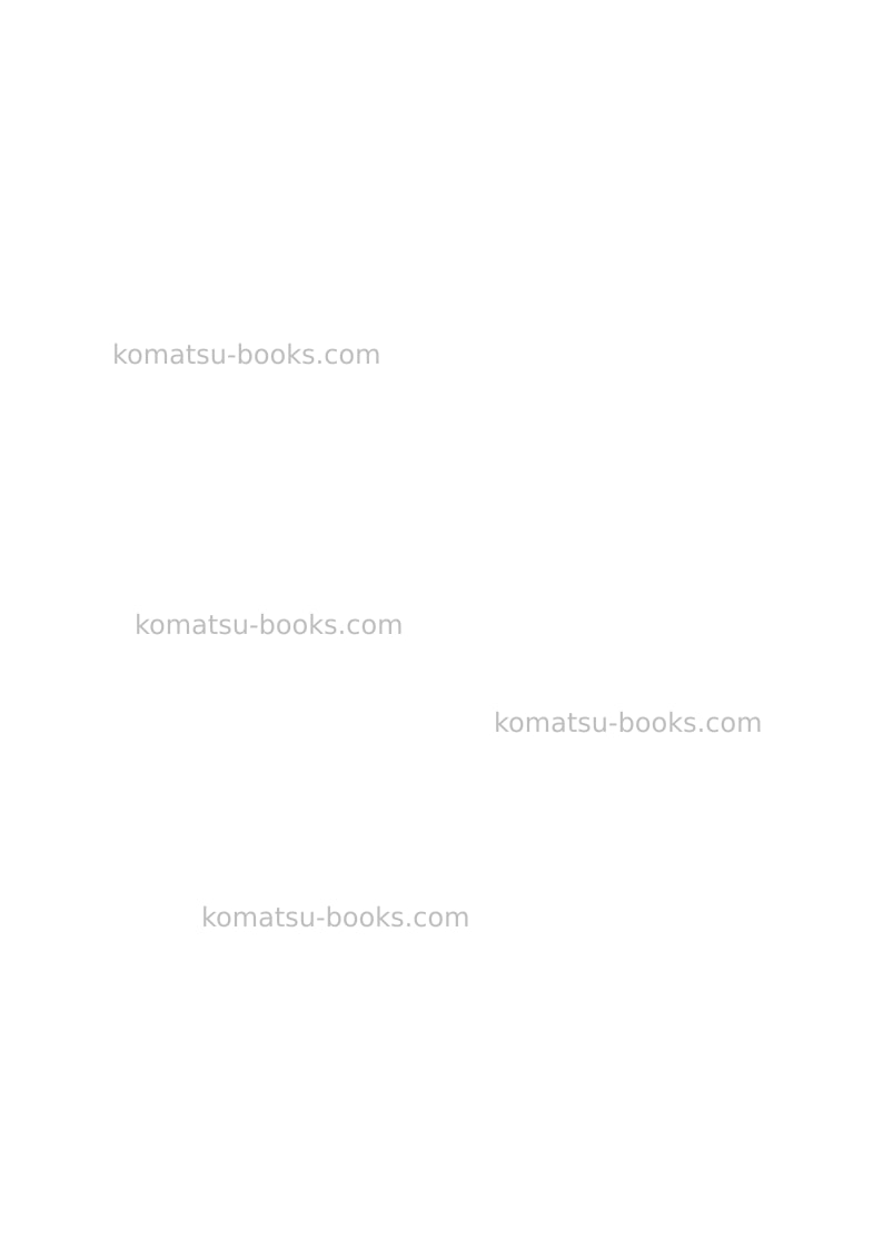Komatsu wa380-7jpn Field assembly manual cover Page 3 Komatsu wa380-7jpn Field assembly manual cover Page 3