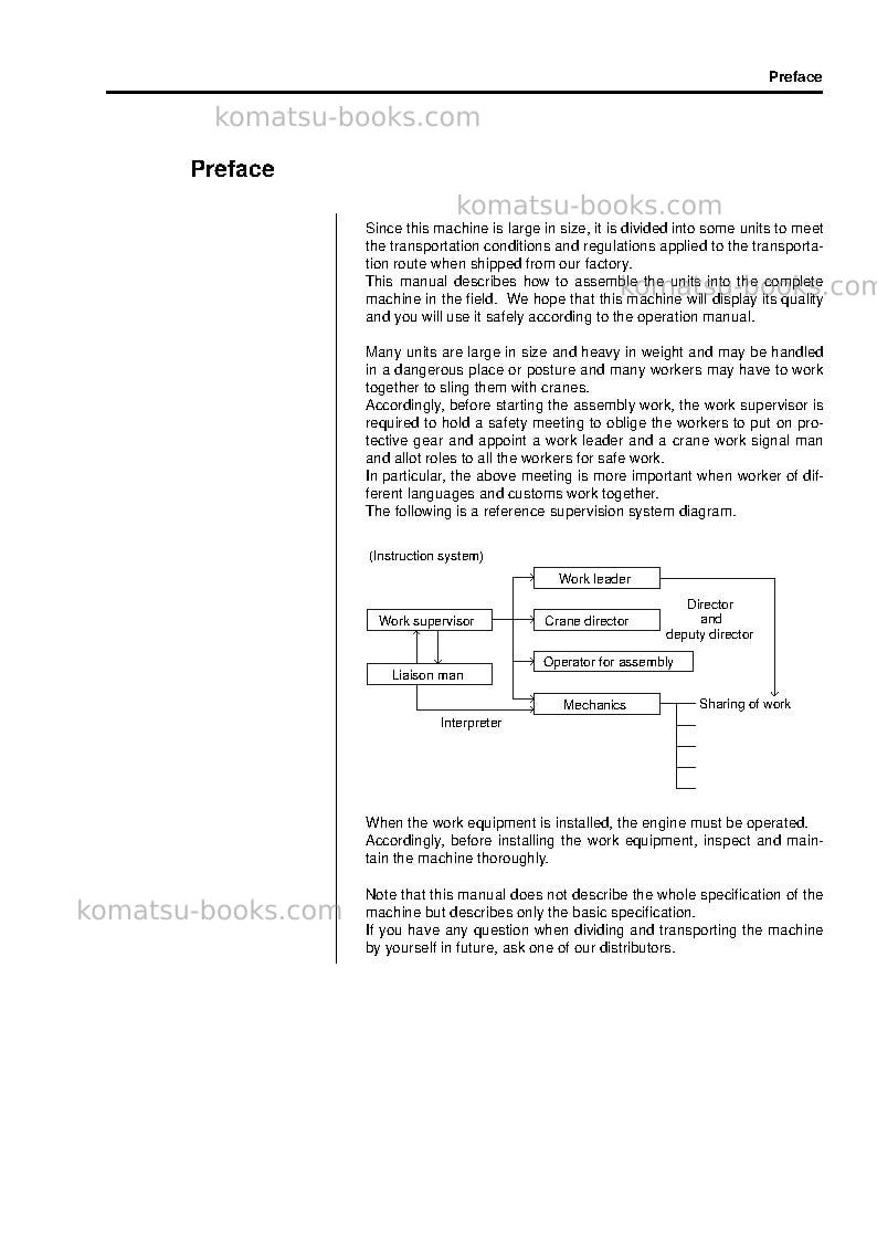 Komatsu d275ax-5jpn-e0 Field assembly manual cover Page 3