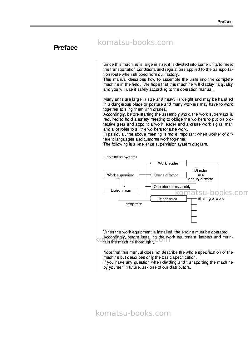 Komatsu d275a-5jpn-r Field assembly manual cover Page 3