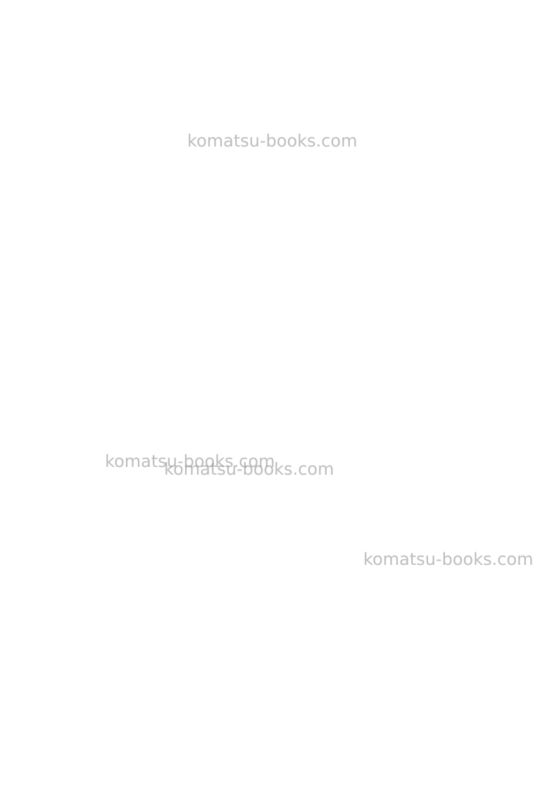Komatsu hd465-7deu-tier3 Field assembly manual cover Page 3 Komatsu hd465-7deu-tier3 Field assembly manual cover Page 3