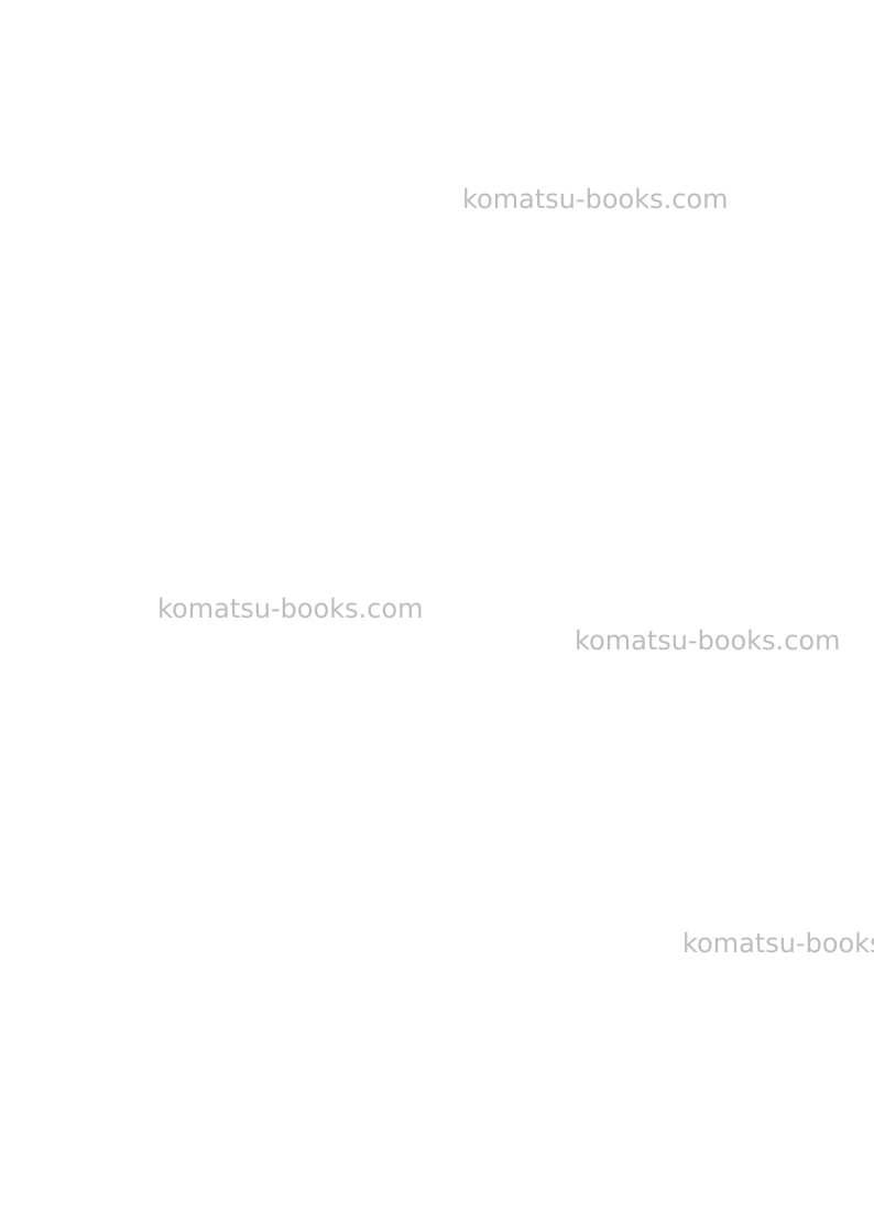 Komatsu hm400-3jpn-m0 Field assembly manual cover Page 3 Komatsu hm400-3jpn-m0 Field assembly manual cover Page 3