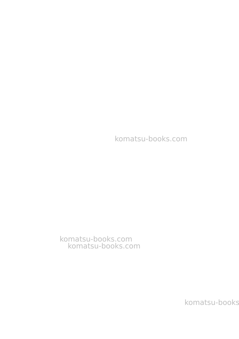 Komatsu pc490lc-11jpn Field assembly manual cover Page 3 Komatsu pc490lc-11jpn Field assembly manual cover Page 3