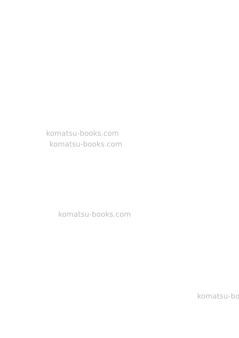 Komatsu wa470-8jpn Field assembly manual cover Page 3 Komatsu wa470-8jpn Field assembly manual cover Page 3
