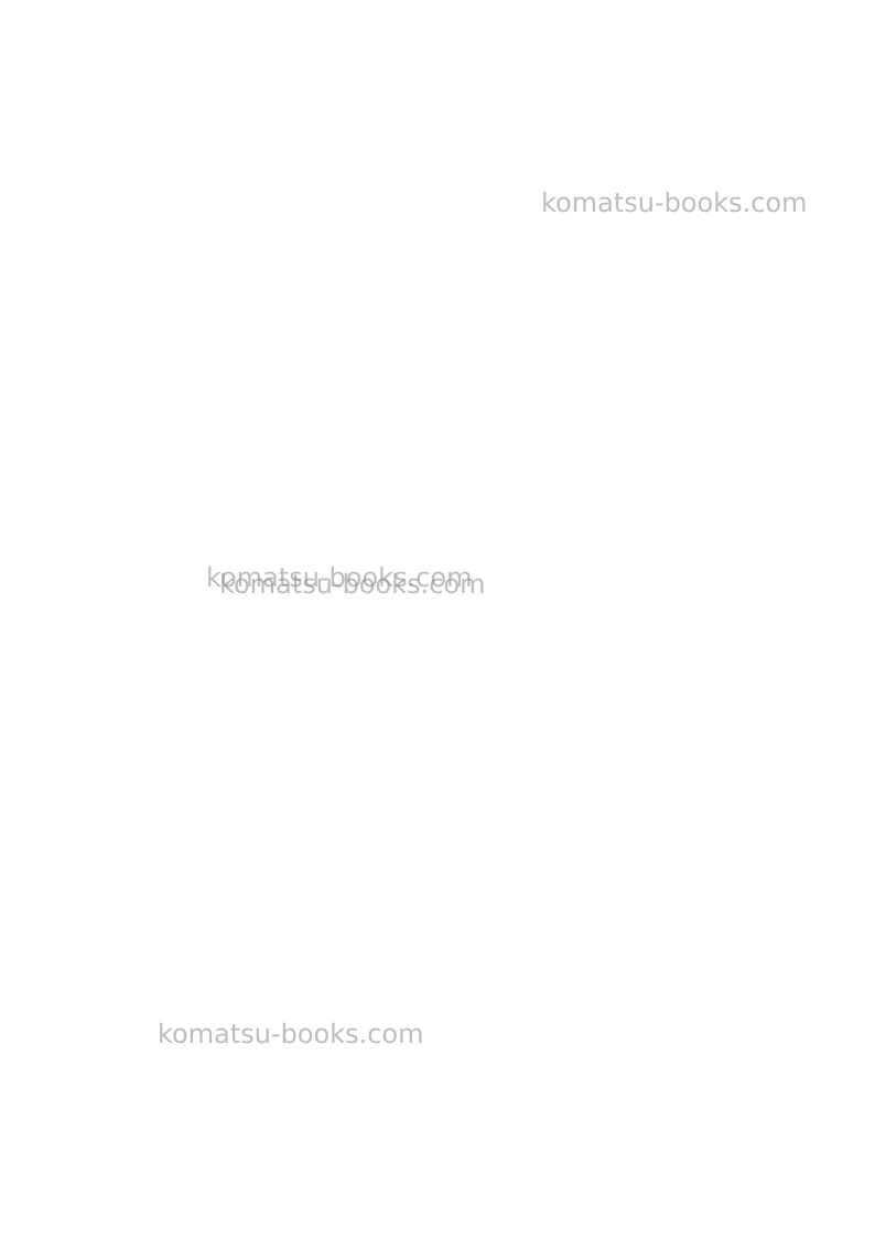 Komatsu wa380-8jpn Field assembly manual cover Page 3