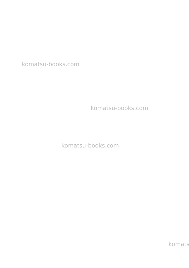 Komatsu pc490lci-11jpn Field assembly manual cover Page 3