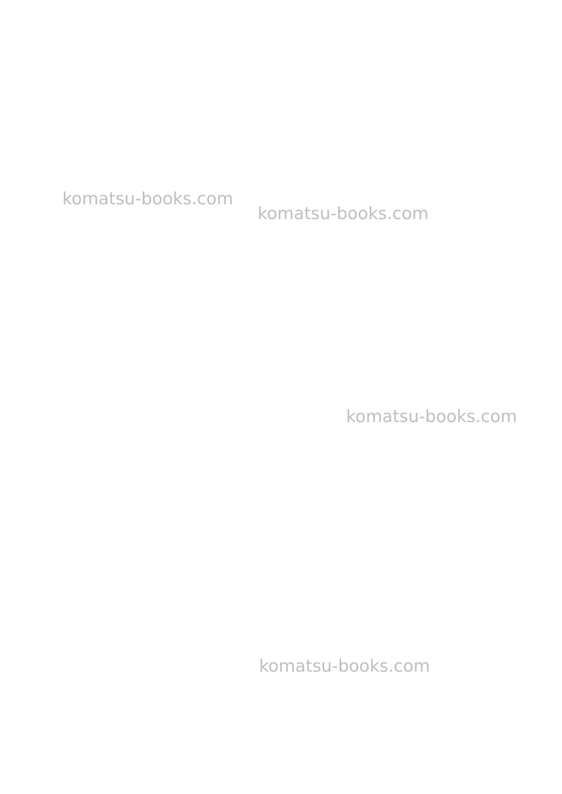 Komatsu hb365lc-3jpn-for eu Field assembly manual cover Page 3