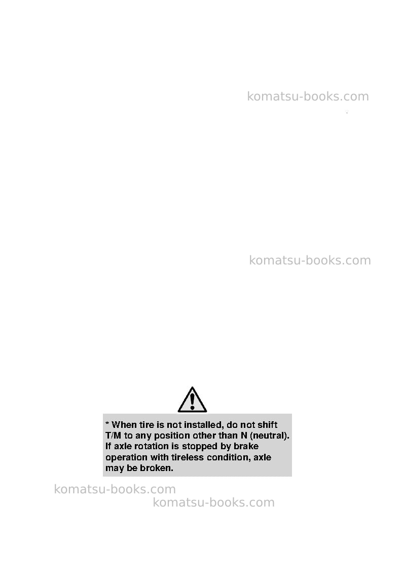 Komatsu hm400-5jpn Field assembly manual cover Page 3 Komatsu hm400-5jpn Field assembly manual cover Page 3